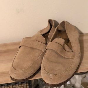 LUCKY BRAND Soft Tan Suede Loafers